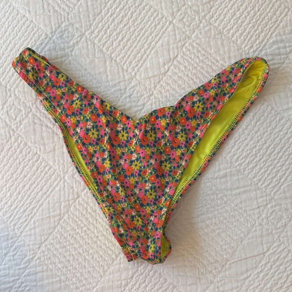 Frankie’s Bikinis Floral Bikini Bottom